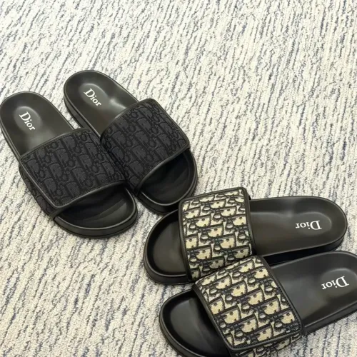 Replica Christian Dior Slippers For Men #1441541 $68.00 USD for Wholesale