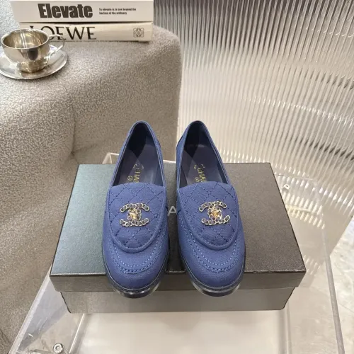 Replica Chanel Leather Shoes For Women #1441799 $92.00 USD for Wholesale