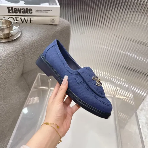 Replica Chanel Leather Shoes For Women #1441799 $92.00 USD for Wholesale