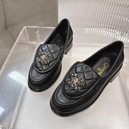 Chanel Leather Shoes For Women #1441801 $92.00 USD, Wholesale Replica Chanel Leather Shoes