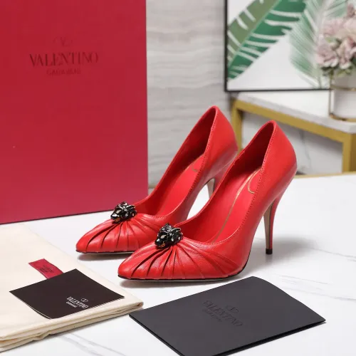 Valentino High-Heeled Shoes For Women #1441859 $112.00 USD, Wholesale Replica Valentino High-Heeled Shoes
