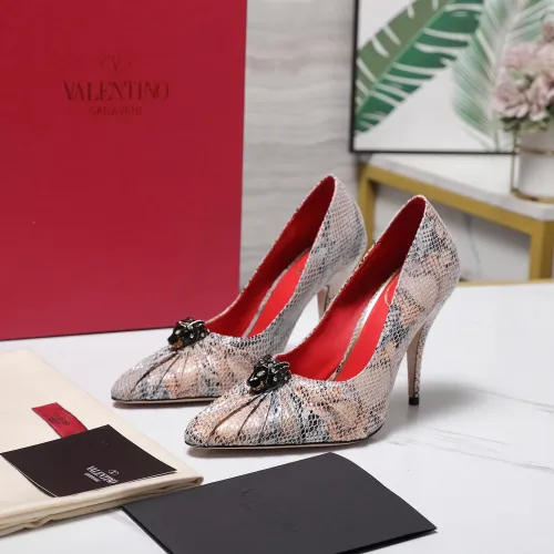 Valentino High-Heeled Shoes For Women #1441862 $112.00 USD, Wholesale Replica Valentino High-Heeled Shoes