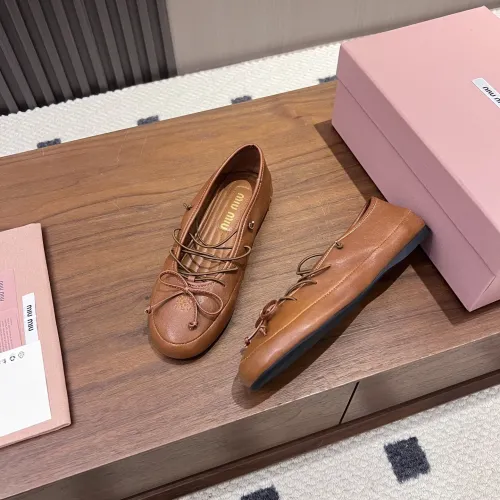 MIU MIU Flat Shoes For Women #1441880 $92.00 USD, Wholesale Replica MIU MIU Flat Shoes
