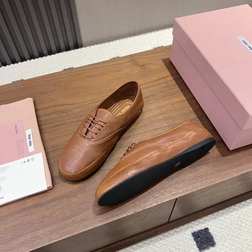 MIU MIU Flat Shoes For Women #1441883 $96.00 USD, Wholesale Replica MIU MIU Flat Shoes