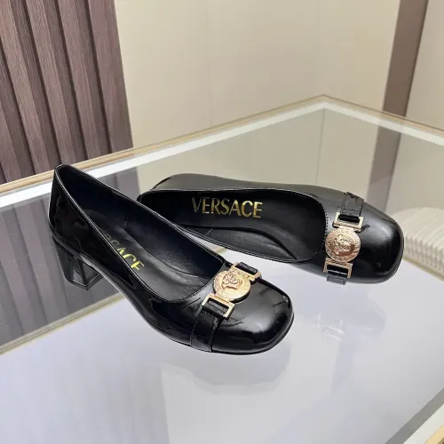 Versace High-Heeled Shoes For Women #1441963 $82.00 USD, Wholesale Replica Versace High-Heeled Shoes