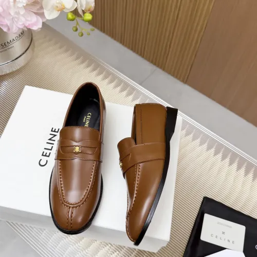 Celine Leather Shoes For Women #1441970 $118.00 USD, Wholesale Replica Celine Leather Shoes