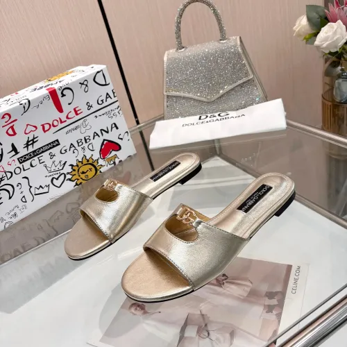 Dolce &amp; Gabbana D&amp;G Slippers For Women #1442001 $82.00 USD, Wholesale Replica Dolce &amp; Gabbana D&amp;G Slippers