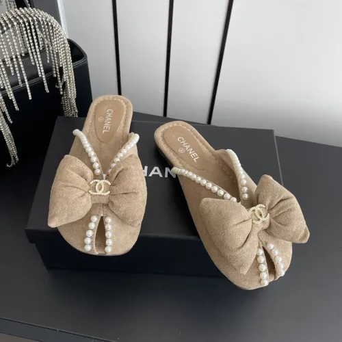 Chanel Slippers For Women #1442008 $80.00 USD, Wholesale Replica Chanel Slippers
