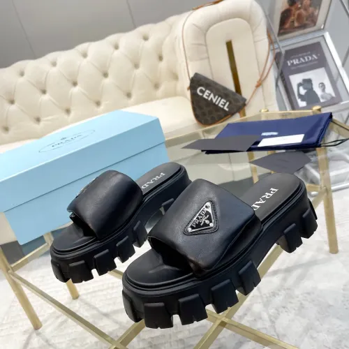 Prada Slippers For Women #1442211 $85.00 USD, Wholesale Replica Prada Slippers