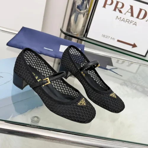 Prada High-heeled Shoes For Women #1442225 $98.00 USD, Wholesale Replica Prada High-heeled Shoes