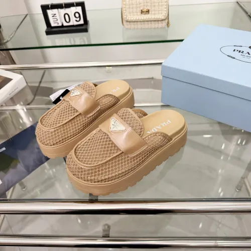 Prada Slippers For Women #1442325 $85.00 USD, Wholesale Replica Prada Slippers