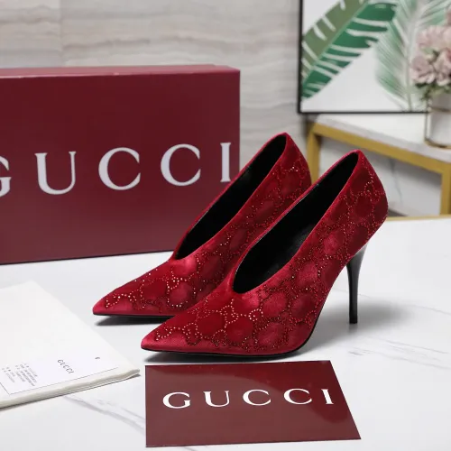 Gucci High-Heeled Shoes For Women #1442383 $125.00 USD, Wholesale Replica Gucci High-Heeled Shoes