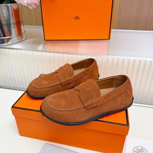 Hermes Leather Shoes For Women #1442500 $85.00 USD, Wholesale Replica Hermes Leather Shoes