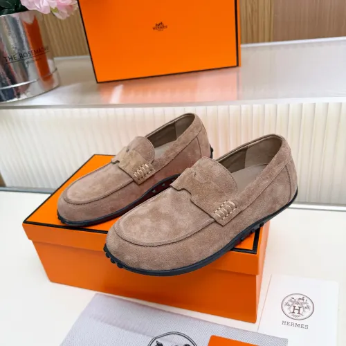 Hermes Leather Shoes For Women #1442501 $85.00 USD, Wholesale Replica Hermes Leather Shoes