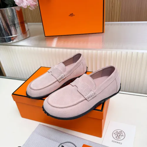 Hermes Leather Shoes For Women #1442502 $85.00 USD, Wholesale Replica Hermes Leather Shoes
