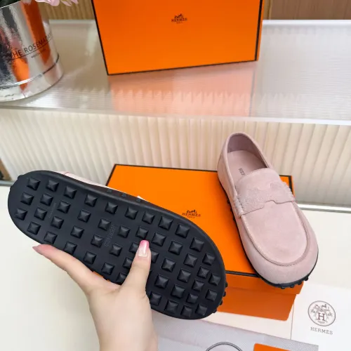 Replica Hermes Leather Shoes For Women #1442502 $85.00 USD for Wholesale