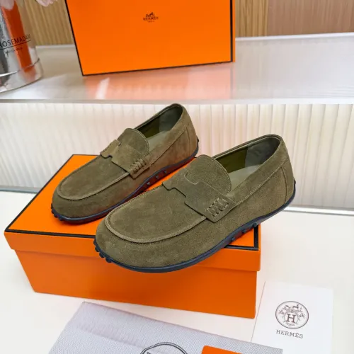 Hermes Leather Shoes For Women #1442504 $85.00 USD, Wholesale Replica Hermes Leather Shoes