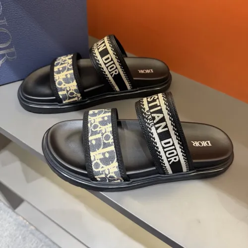 Christian Dior Slippers For Men #1442972 $60.00 USD, Wholesale Replica Christian Dior Slippers