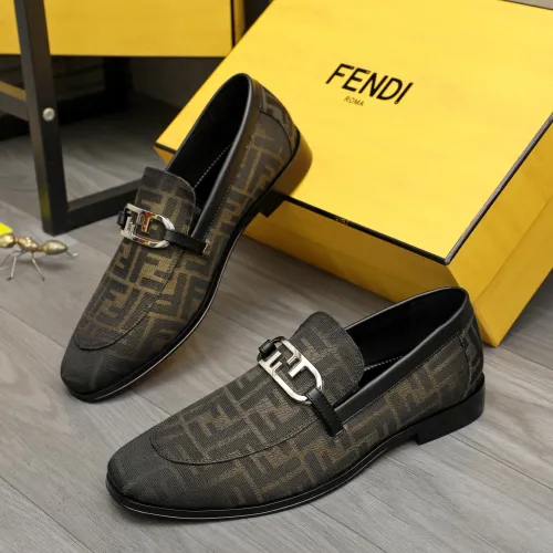 Fendi Leather Shoes For Men #1443073 $122.00 USD, Wholesale Replica Fendi Leather Shoes