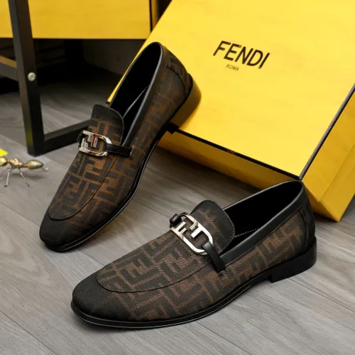 Fendi Leather Shoes For Men #1443074 $122.00 USD, Wholesale Replica Fendi Leather Shoes