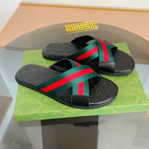 Gucci Slippers For Men #1443086 $45.00 USD, Wholesale Replica Gucci Slippers