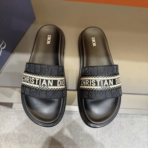 Replica Christian Dior Slippers For Men #1443156 $52.00 USD for Wholesale