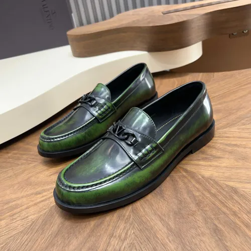 Valentino Leather Shoes For Men #1443240 $132.00 USD, Wholesale Replica Valentino Leather Shoes