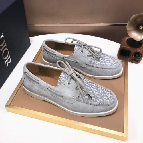 Replica Christian Dior Leather Shoes For Men #1443553 $102.00 USD for Wholesale