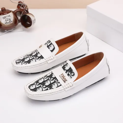 Christian Dior Leather Shoes For Men #1443591 $76.00 USD, Wholesale Replica Christian Dior Leather Shoes