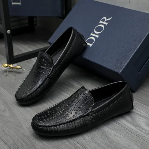 Christian Dior Leather Shoes For Men #1443596 $80.00 USD, Wholesale Replica Christian Dior Leather Shoes