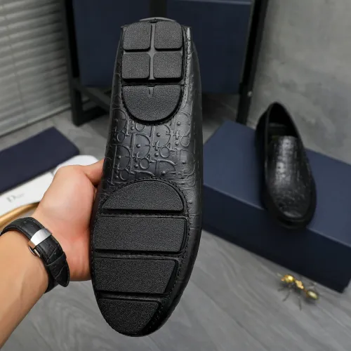 Replica Christian Dior Leather Shoes For Men #1443596 $80.00 USD for Wholesale