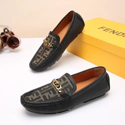 Fendi Leather Shoes For Men #1443610 $76.00 USD, Wholesale Replica Fendi Leather Shoes