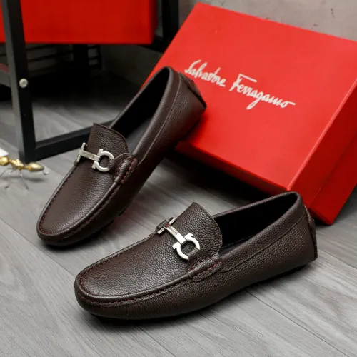 Salvatore Ferragamo Leather Shoes For Men #1443616
