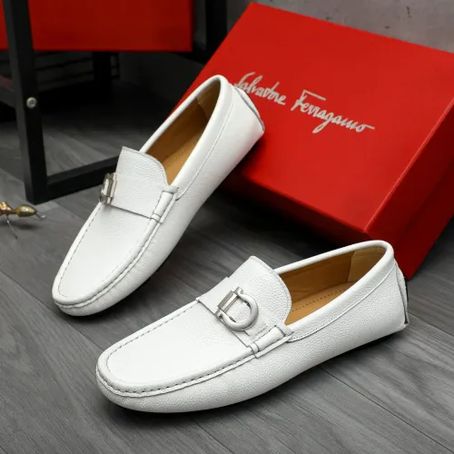Salvatore Ferragamo Leather Shoes For Men #1443626