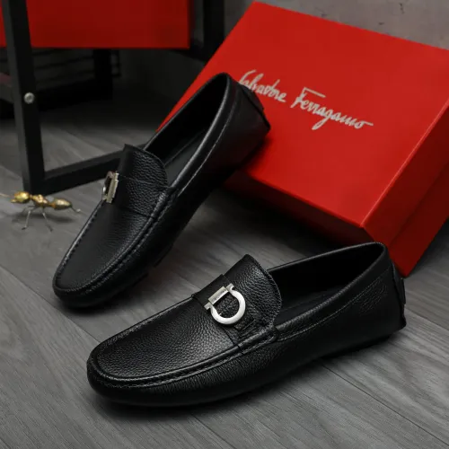 Salvatore Ferragamo Leather Shoes For Men #1443628