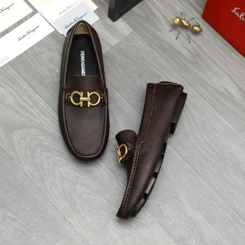 Salvatore Ferragamo Leather Shoes For Men #1443633