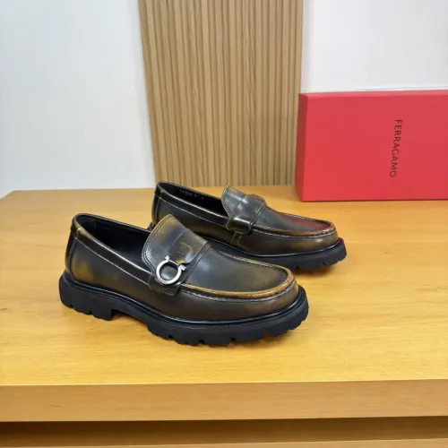 Salvatore Ferragamo Leather Shoes For Men #1443640