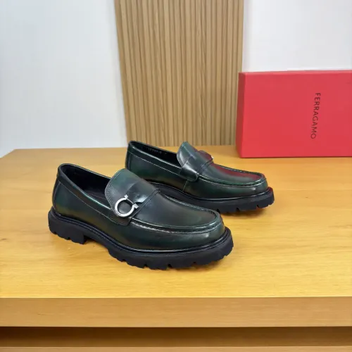 Salvatore Ferragamo Leather Shoes For Men #1443641