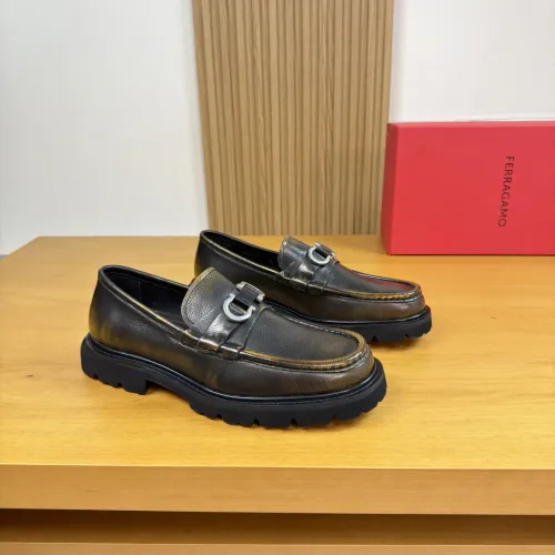 Salvatore Ferragamo Leather Shoes For Men #1443644