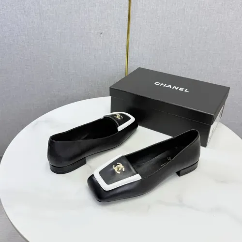 Replica Chanel Leather Shoes For Women #1443722 $102.00 USD for Wholesale