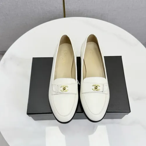 Replica Chanel Leather Shoes For Women #1443723 $108.00 USD for Wholesale