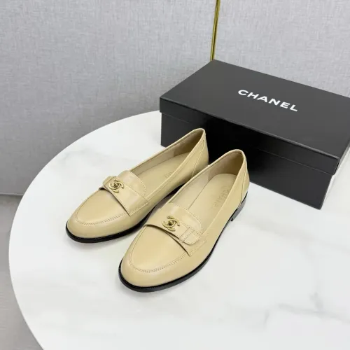 Replica Chanel Leather Shoes For Women #1443724 $108.00 USD for Wholesale