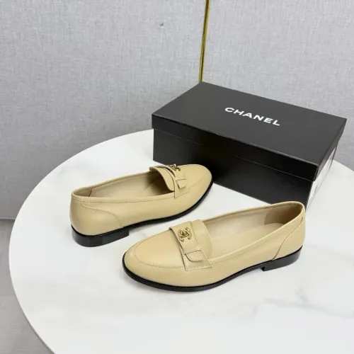 Replica Chanel Leather Shoes For Women #1443724 $108.00 USD for Wholesale
