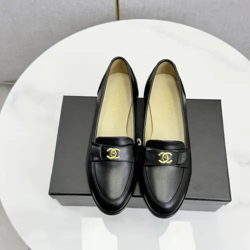 Replica Chanel Leather Shoes For Women #1443725 $108.00 USD for Wholesale