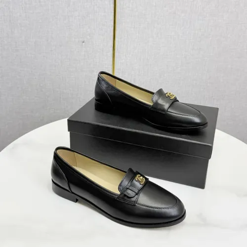 Replica Chanel Leather Shoes For Women #1443725 $108.00 USD for Wholesale