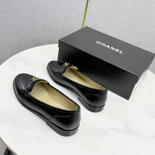Replica Chanel Leather Shoes For Women #1443725 $108.00 USD for Wholesale