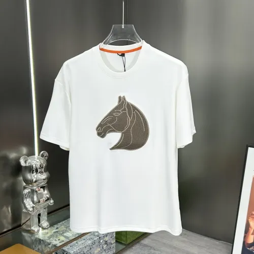 Hermes T-Shirts Short Sleeved For Men #1443927 $64.00 USD, Wholesale Replica Hermes T-Shirts