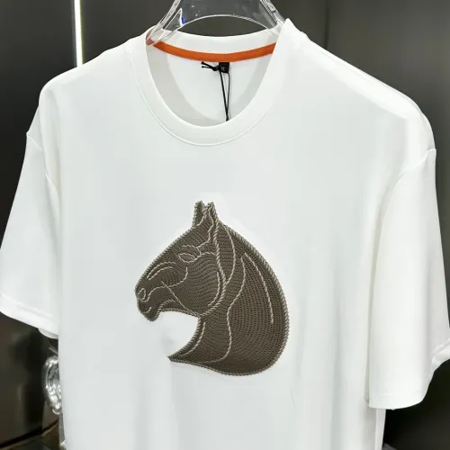 Replica Hermes T-Shirts Short Sleeved For Men #1443927 $64.00 USD for Wholesale
