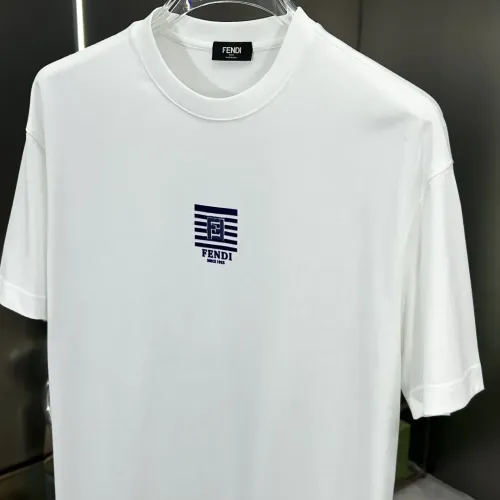 Replica Fendi T-Shirts Short Sleeved For Men #1444120 $80.00 USD for Wholesale
