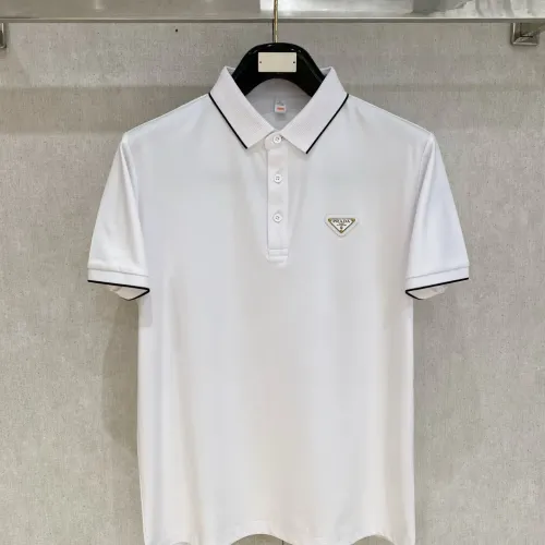 Prada T-Shirts Short Sleeved For Men #1444277 $76.00 USD, Wholesale Replica Prada T-Shirts